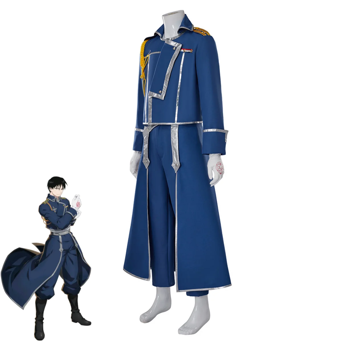 Blue Fight Military Uniform Co - Fullmetal Alchemist Coat avaliação e preço