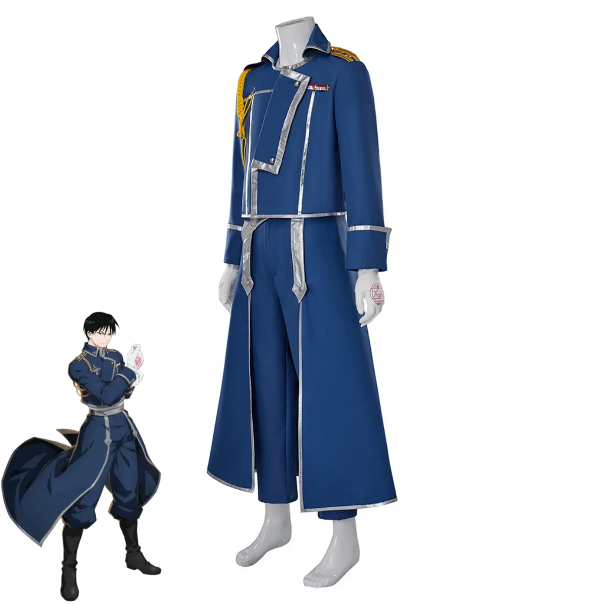 Blue Fight Military Uniform Co - Fullmetal Alchemist Coat avaliação e preço