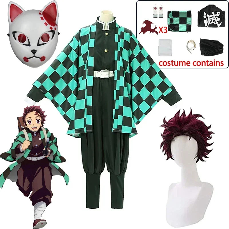 Tanjirou Kamado Cosplay Anime  - Demon Slayer Haori avaliação e preço