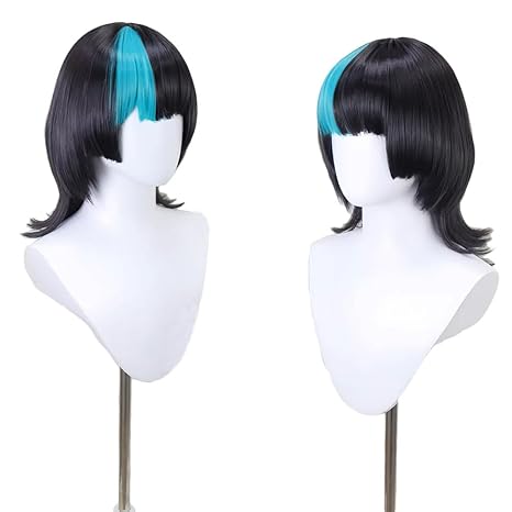 Anime Kirara Hoshi Wig Blue an - Anime Cosplay Blue Hair avaliação e preço