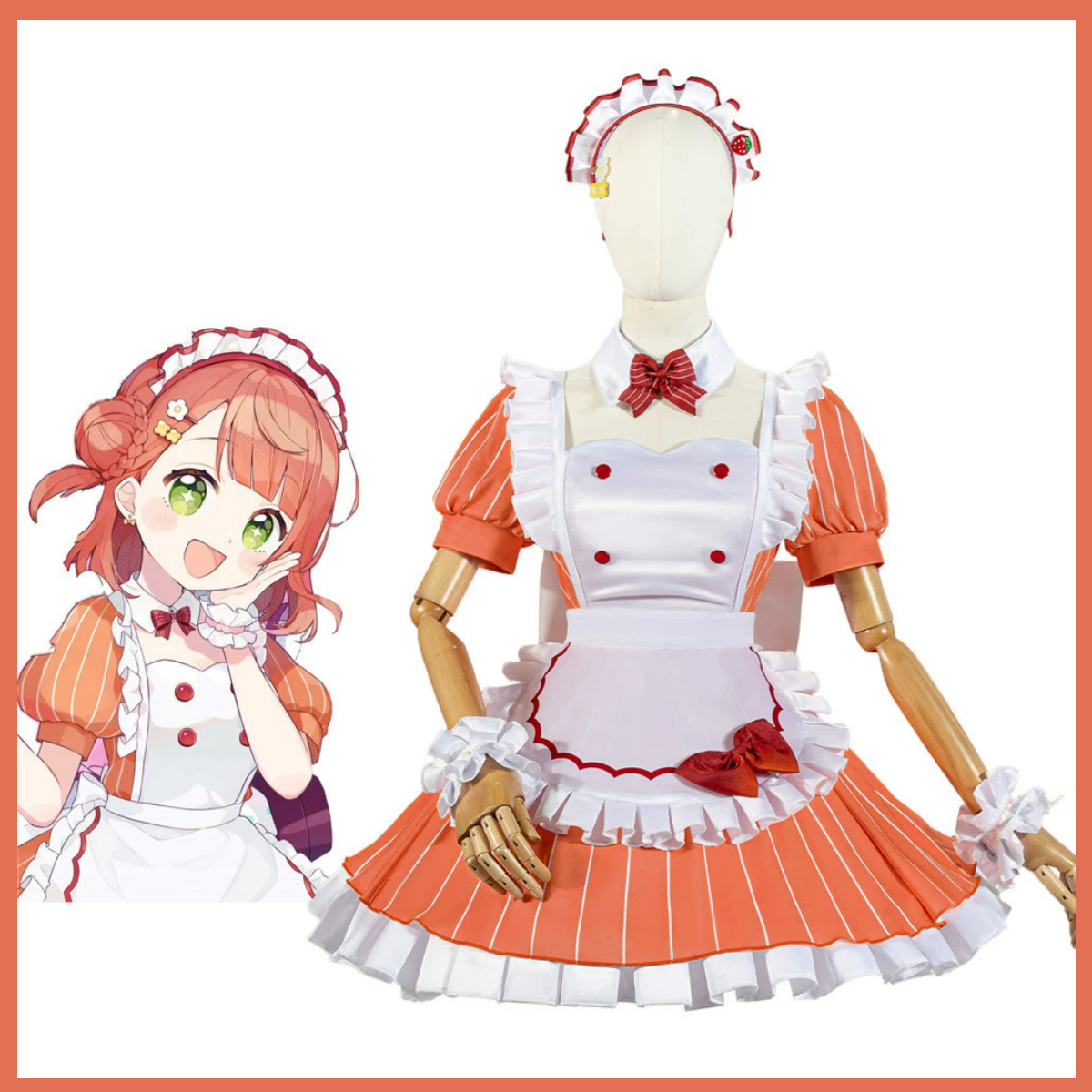 Maid Dress Lolita Skirt Wig Wo - Anime Cosplay Maid avaliação e preço