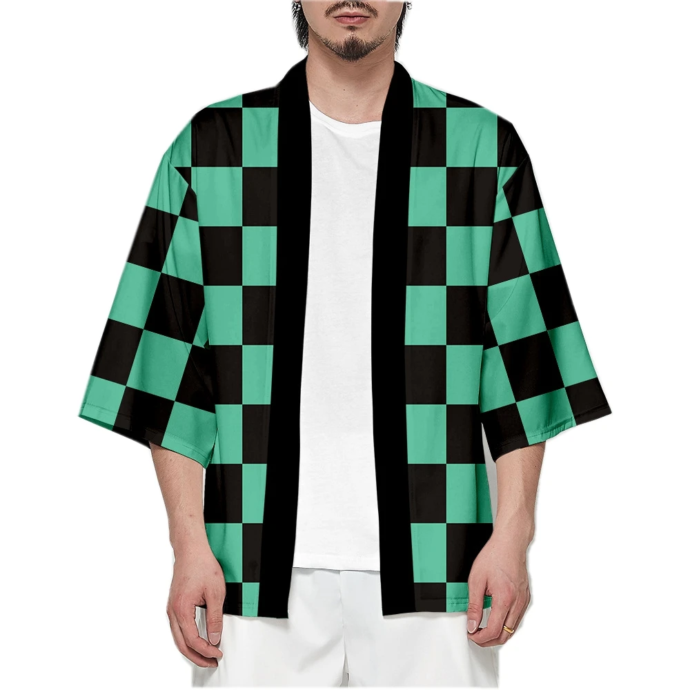 Men Japanese Anime Samurai Tan - Demon Slayer Haori avaliação e preço