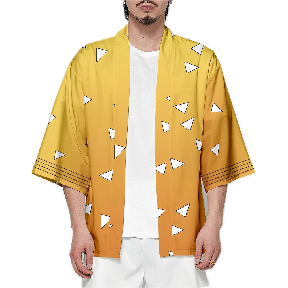 Men Japanese Anime Samurai Tan - Demon Slayer Haori avaliação e preço